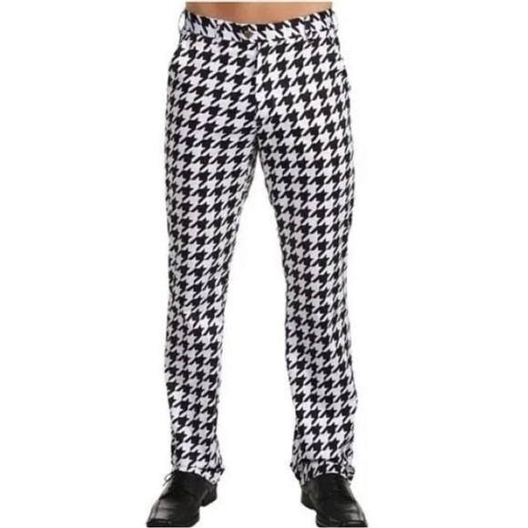 LOUDMOUTH OAKMOUNT HOUNDSTOOTH PANTS SIZE 40 - Picture 2 of 12